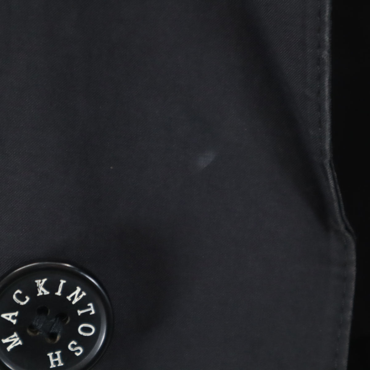 Mackintosh マッキントッシュ イギリス製 ステンカラーコート 36 ブラック系 メンズ