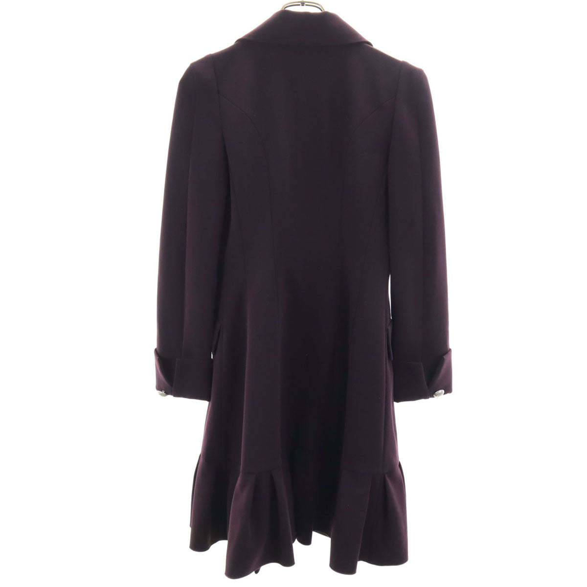 FOXEY NEW YORK フォクシーニューヨーク 日本製 オープンカラー コート パープル系 レディース