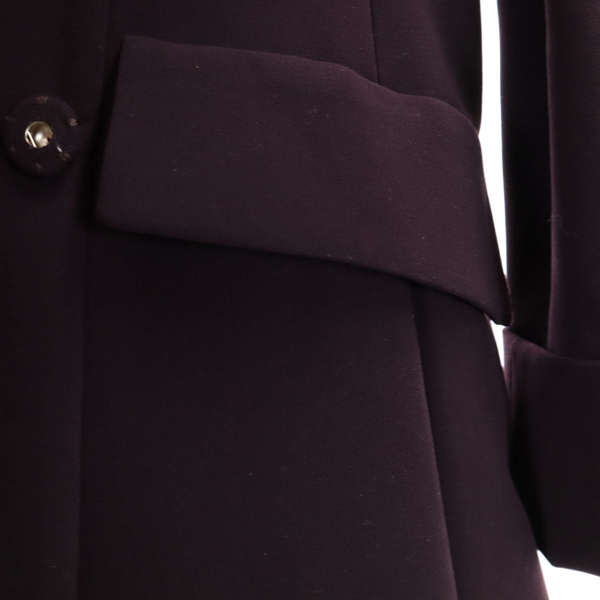 FOXEY NEW YORK フォクシーニューヨーク 日本製 オープンカラー コート パープル系 レディース