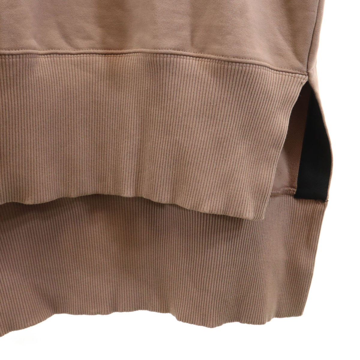 DIESEL ディーゼル ブルガリア製 長袖 スウェット ワンピース S ダスティピンク 裏起毛 レディース