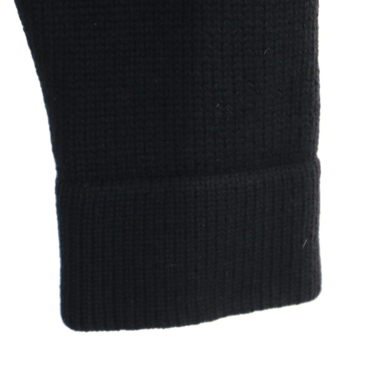 HUNTING WORLD ハンティングワールド イタリア製 長袖 ロング ニットカーディガン 38 ブラック レディース