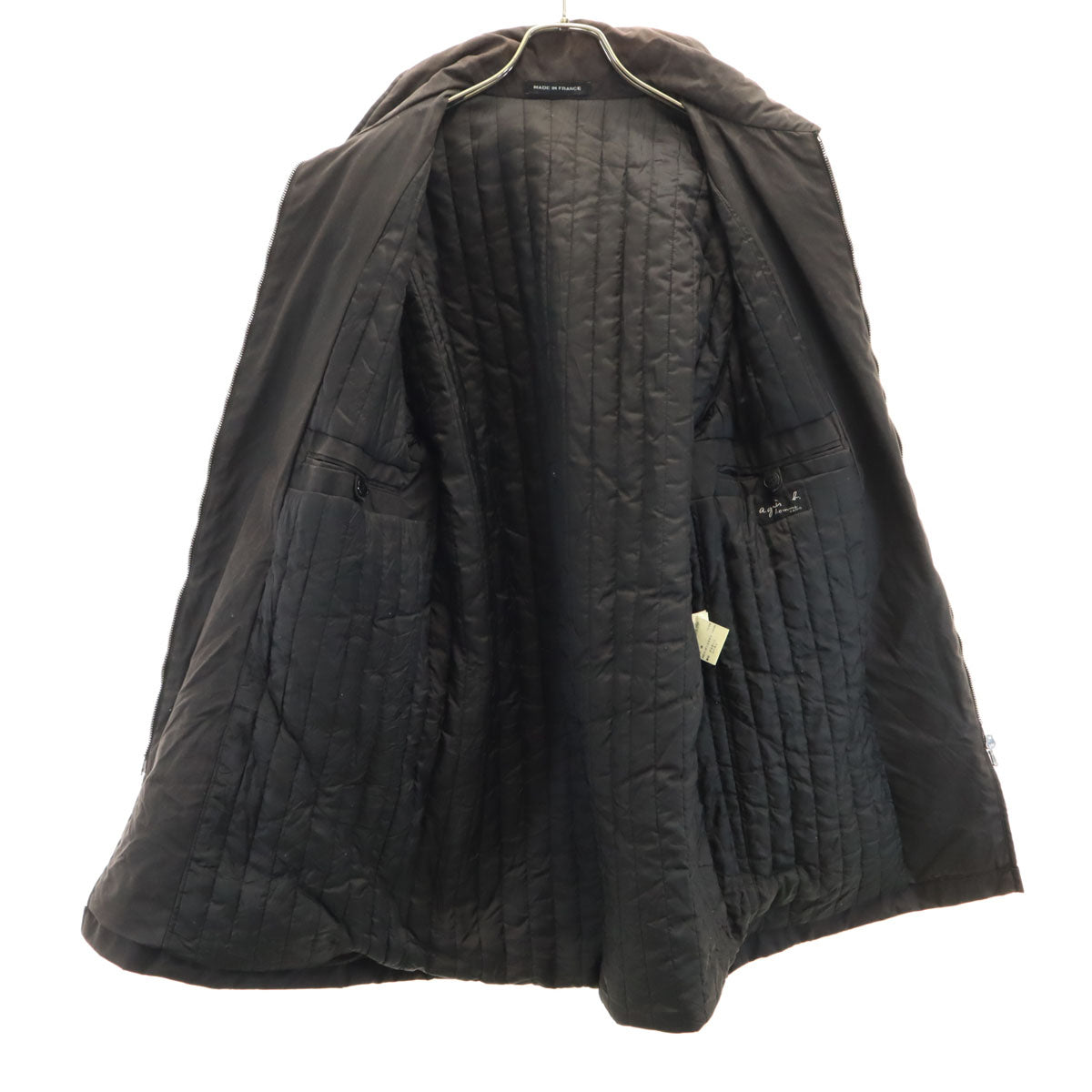 agnes b. homme アニエスベーオム フランス製 オールド 中綿コート 50 ダークブラウン メンズ
