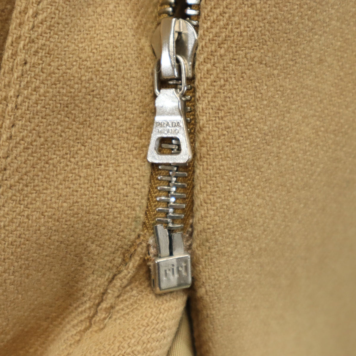 PRADA プラダ イタリア製 オールド ウールコート 38 ベージュ レディース