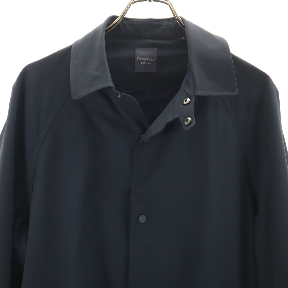 GYMPHLEX ジムフレックス ステンカラーコート M ネイビー 裏メッシュ メンズ