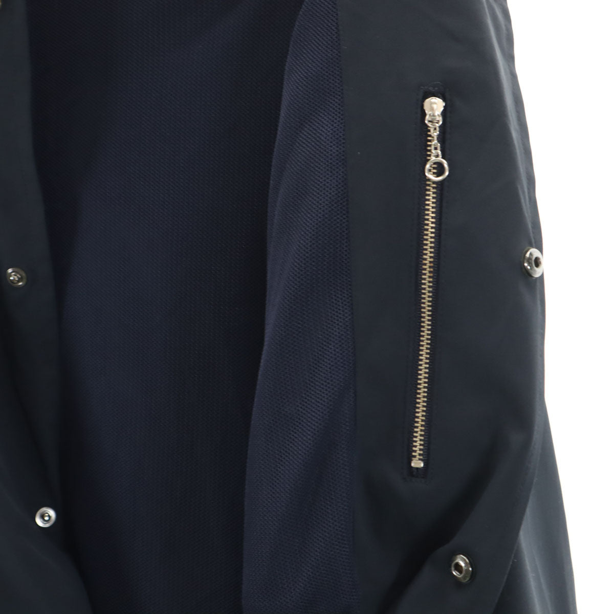 GYMPHLEX ジムフレックス ステンカラーコート M ネイビー 裏メッシュ メンズ