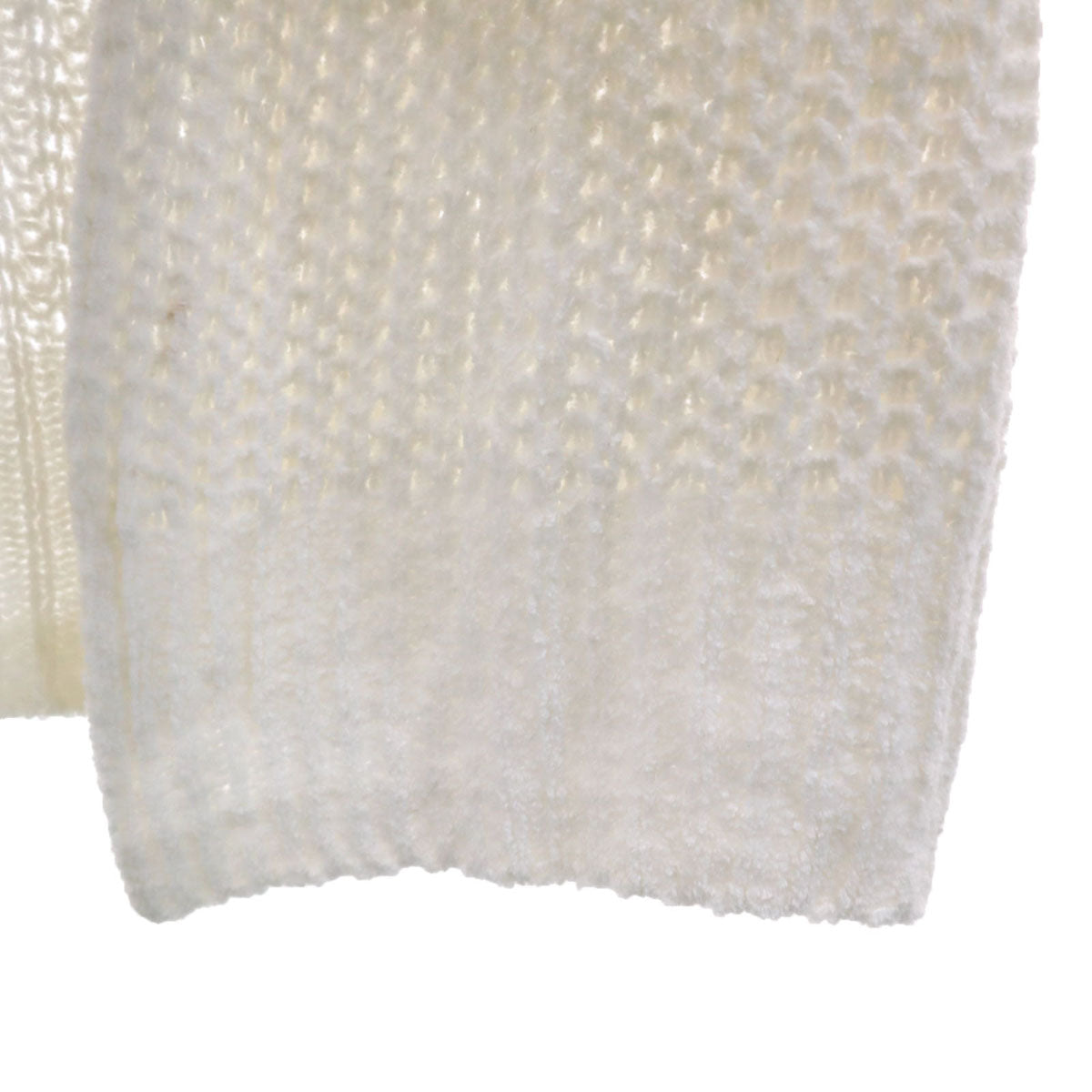 Ron Herman ロンハーマン 長袖 ロング ニットカーディガン S ホワイト 前開き 羽織り レディース