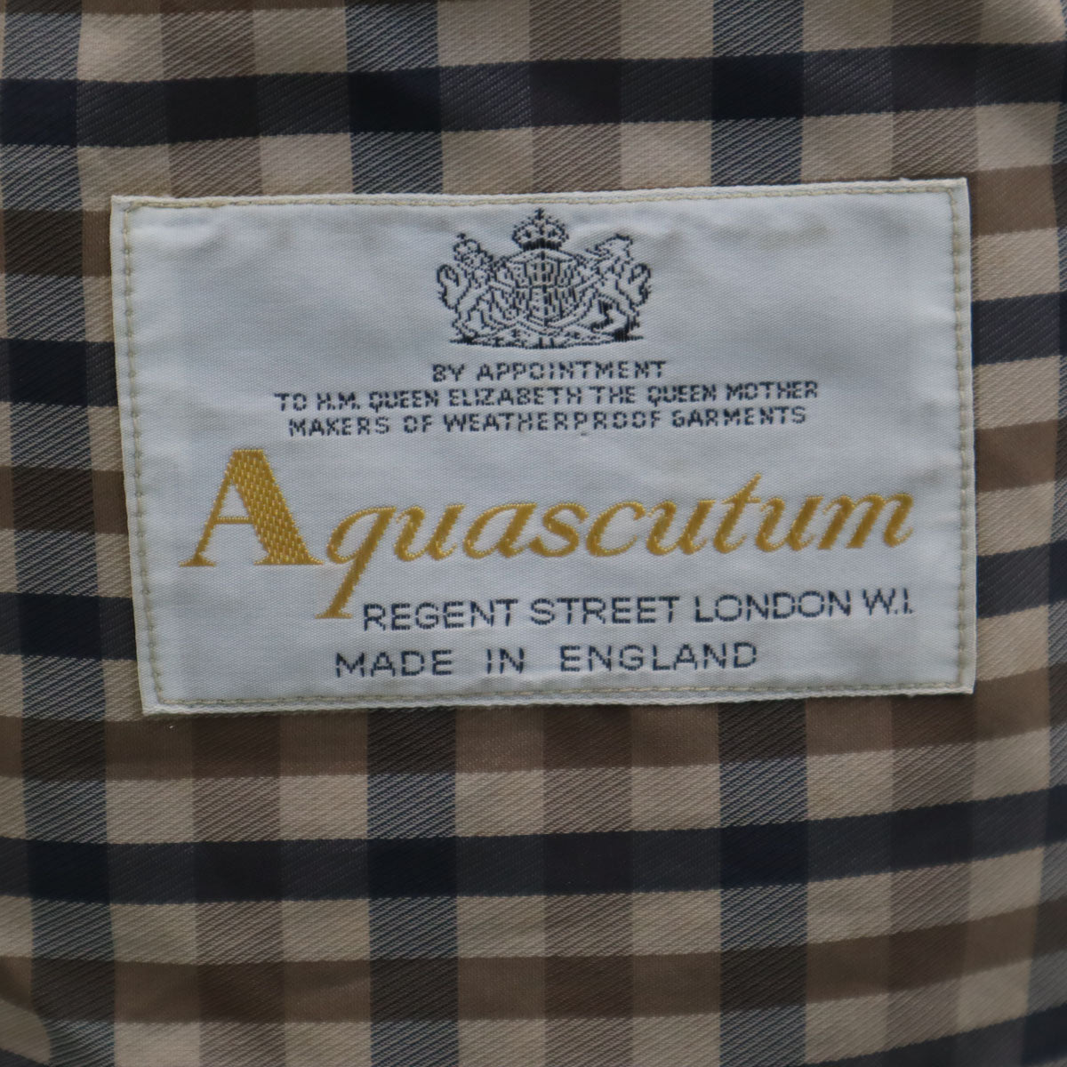 Aquascutum アクアスキュータム 80s イングランド製 オールド ステンカラーコート 36 ネイビー パッカブル メンズ