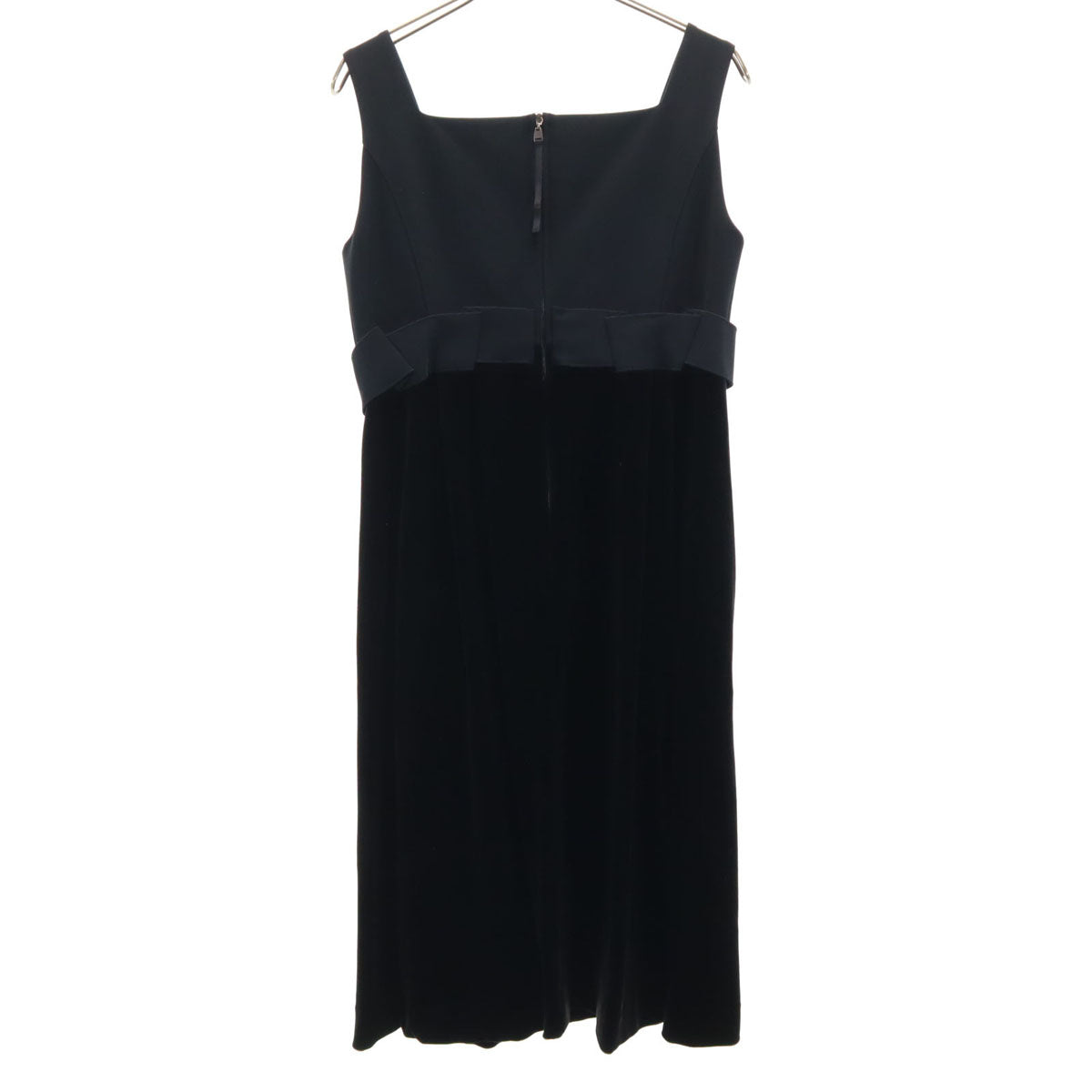 FOXEY NEW YORK フォクシーニューヨーク 日本製 ノースリーブ ワンピース 38 ブラック レディース