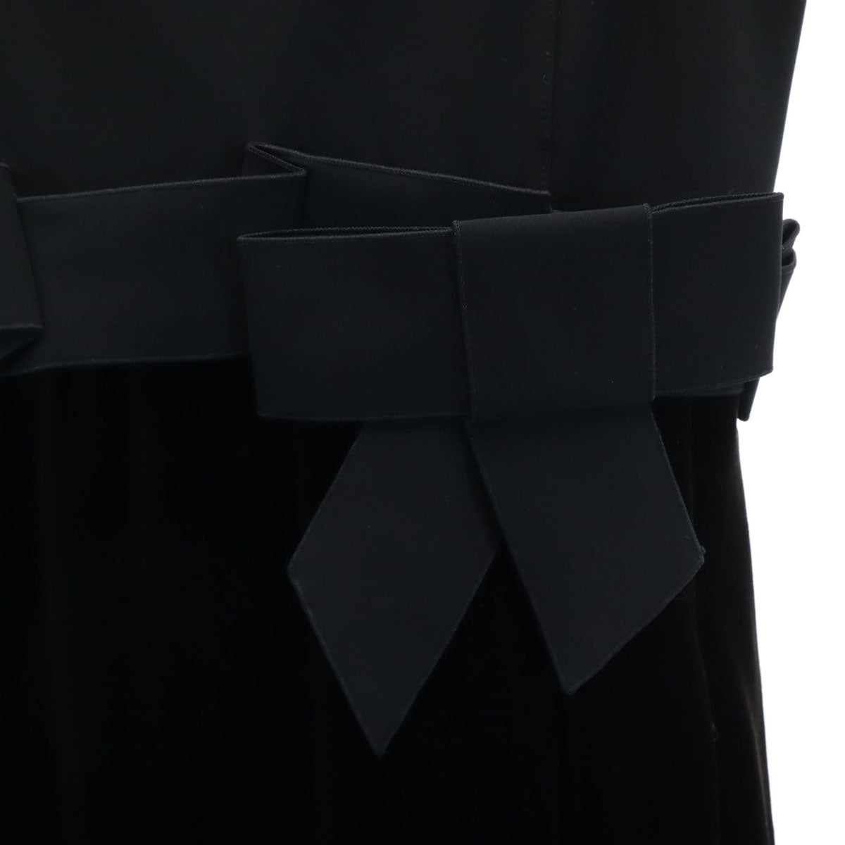 FOXEY NEW YORK フォクシーニューヨーク 日本製 ノースリーブ ワンピース 38 ブラック レディース