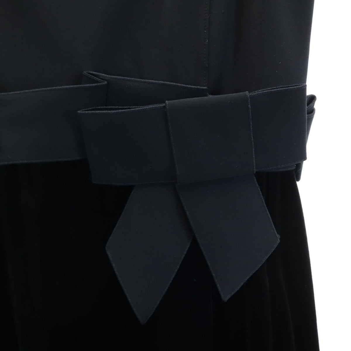 FOXEY NEW YORK フォクシーニューヨーク 日本製 ノースリーブ ワンピース 38 ブラック レディース