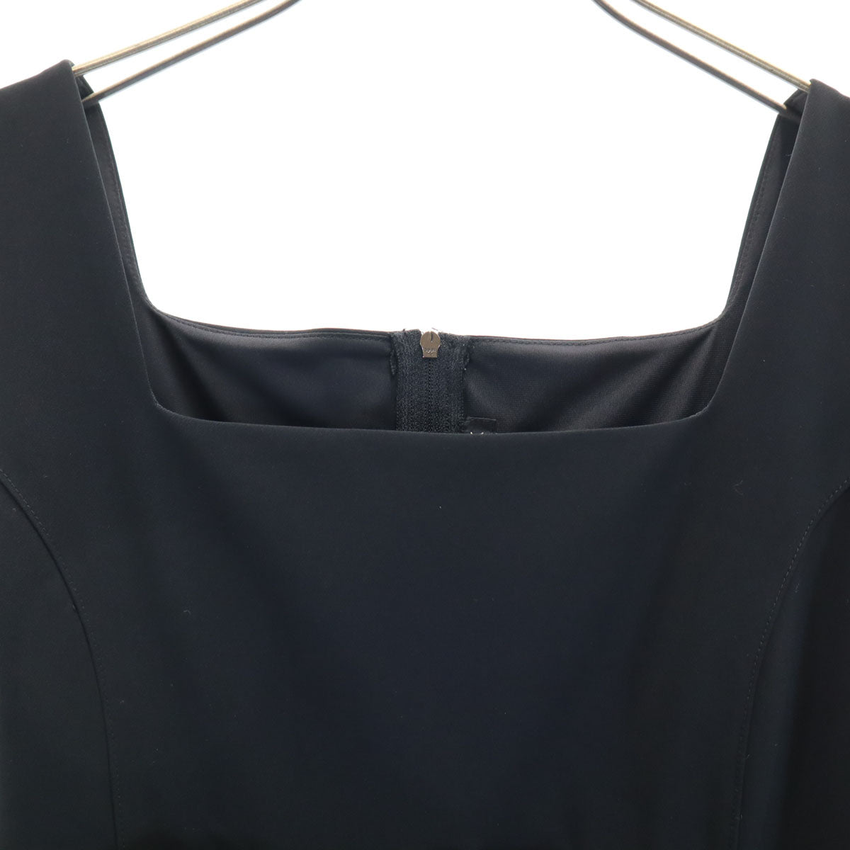 FOXEY NEW YORK フォクシーニューヨーク 日本製 ノースリーブ ワンピース 38 ブラック レディース