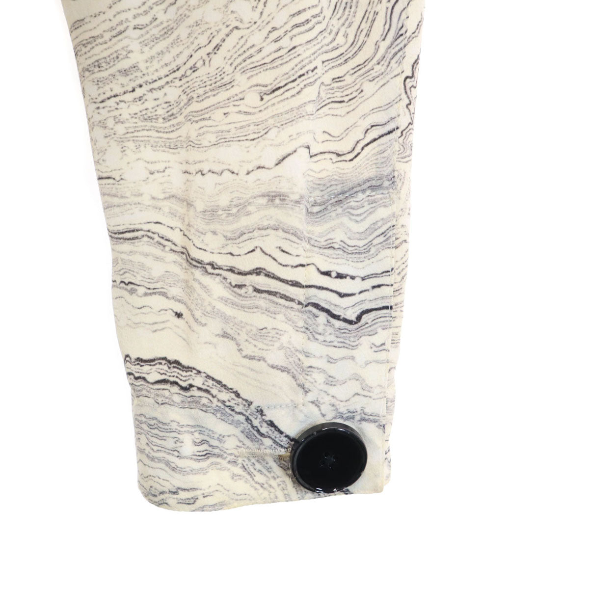 LEMAIRE ルメール シルク ハンガリー製 総柄 長袖 ワンピース クリーム レディース