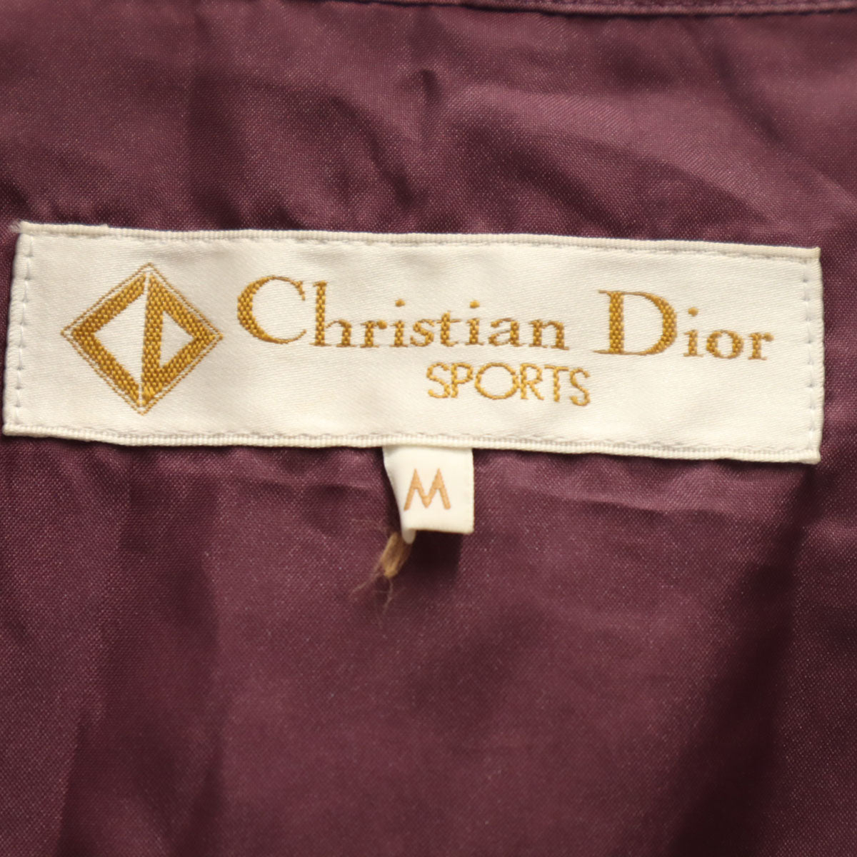 Christian Dior SPORTS クリスチャンディオールスポーツ 90s オールド プルオーバー コート M 赤紫 レディース