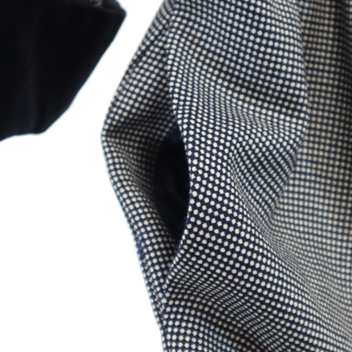 FOXEY フォクシー 日本製 ウール 7分袖 膝丈ワンピース 40 黒系 レディース