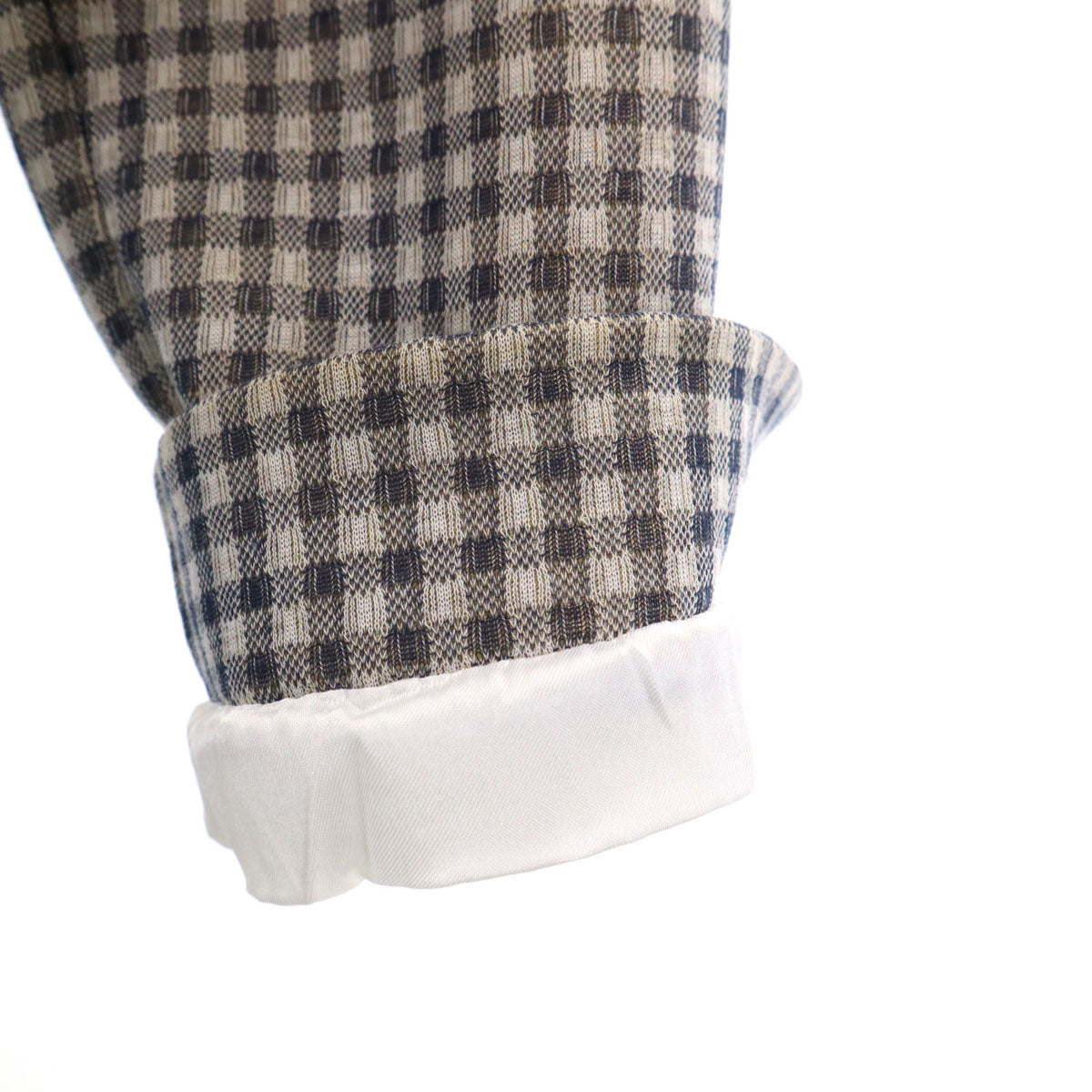 WEEKEND MaxMara ウィークエンドマックスマーラ チェック柄 ボンディング チェスターコート S ネイビー レディース