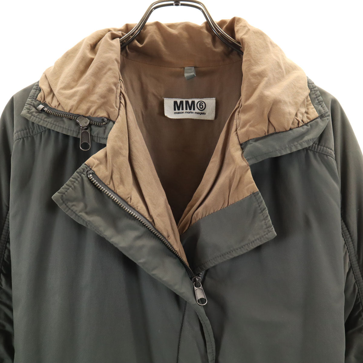 MM6 Maison Martin Margiela エムエムシックス メゾンマルタンマルジェラ イタリア製 中綿コート 38 オリーブグレー系 レディース