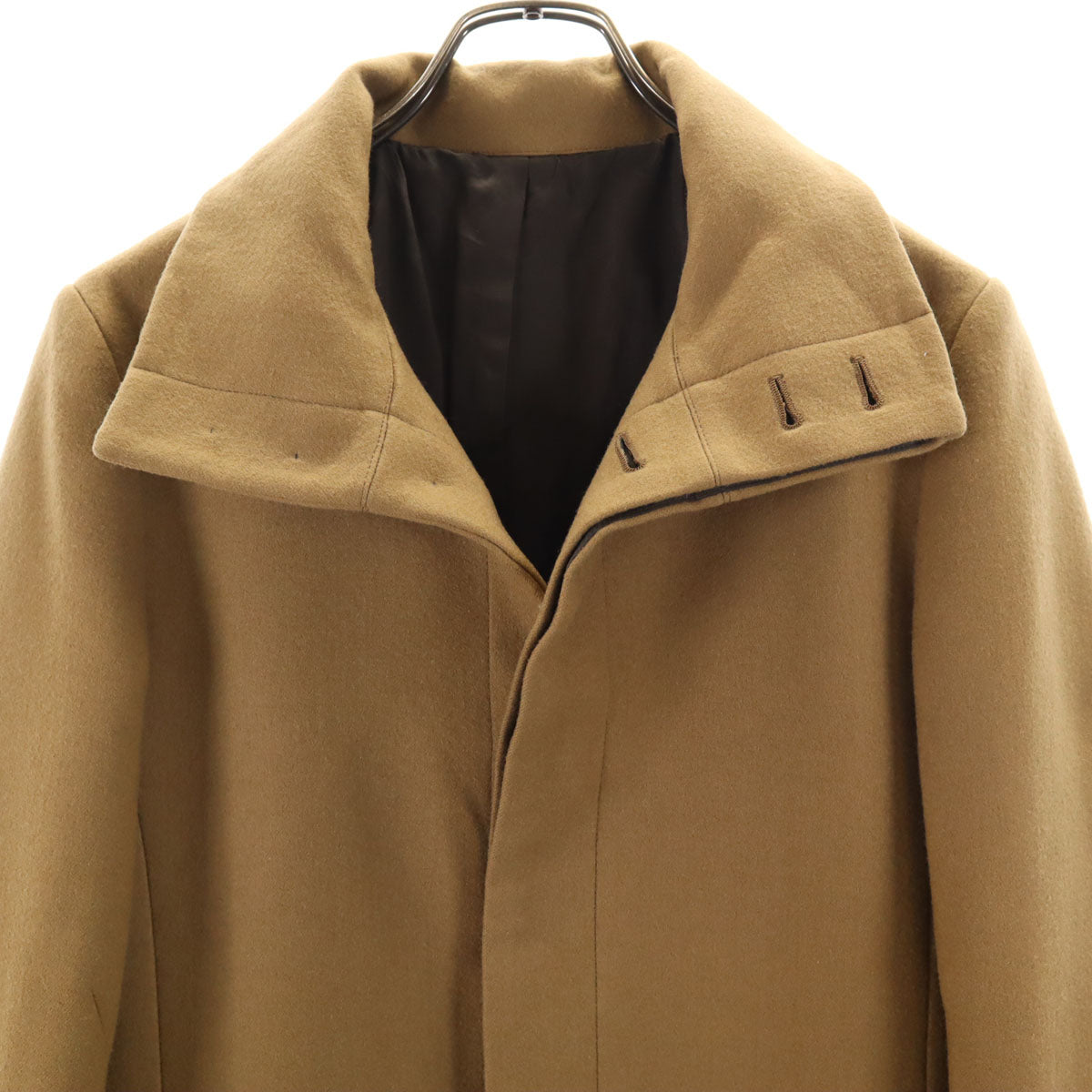 ATTACHMENT アタッチメント 日本製 ダブルサージオフスケール メルトン コート 2 ブラウン メンズ