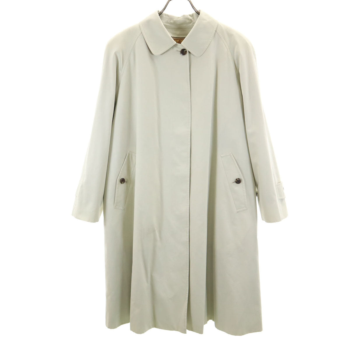 Burberrys バーバリーズ 90s オールド ステンカラーコート 7AR アイボリー ベストライナー付き レディース