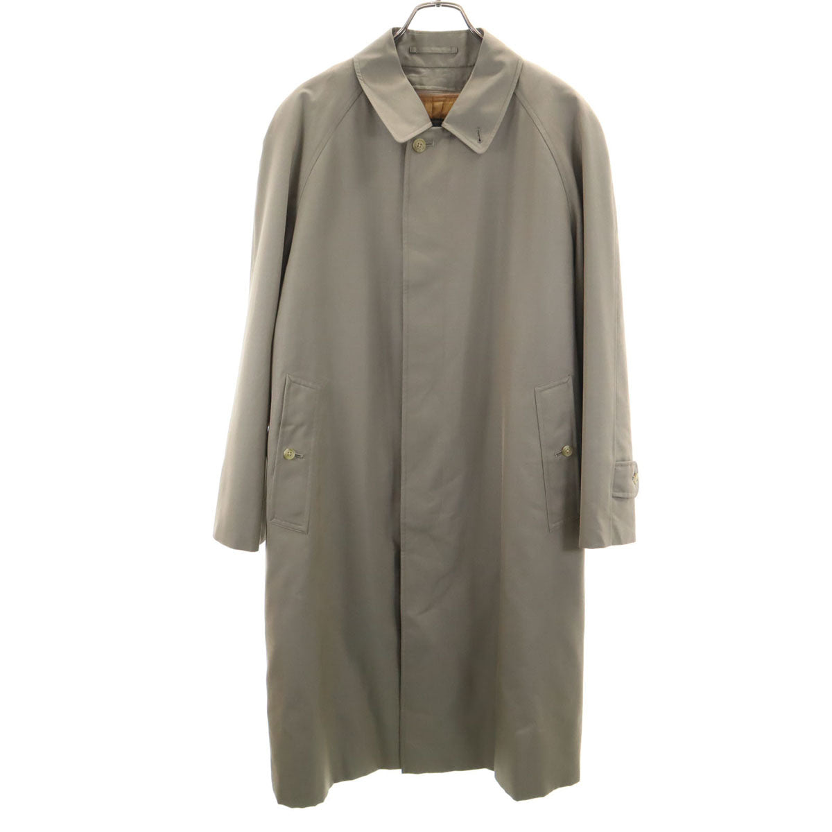Burberrys バーバリーズ 90s 日本製 シルクブレンド オールド ステンカラーコート 92-170 ベージュ系 ベストライナー付き メンズ