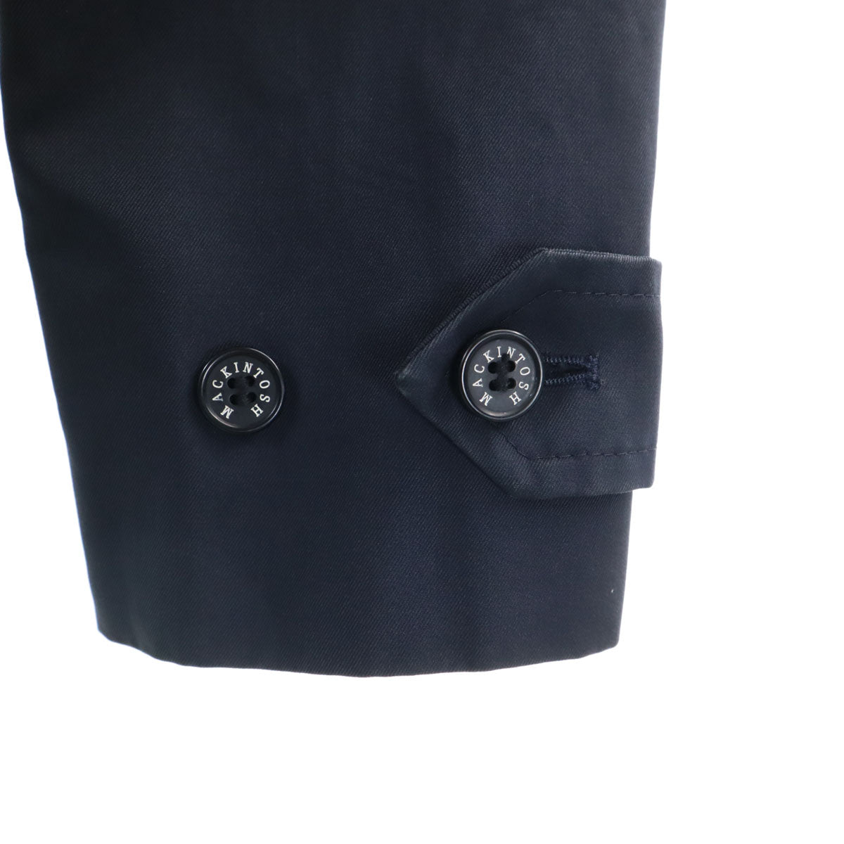 Mackintosh マッキントッシュ スコットランド製 ステンカラーコート 36 ネイビー ベストライナー付き メンズ