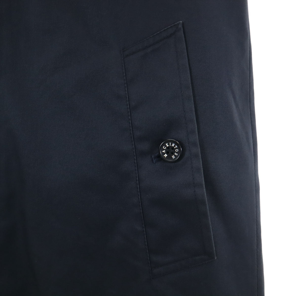 Mackintosh マッキントッシュ スコットランド製 ステンカラーコート 36 ネイビー ベストライナー付き メンズ