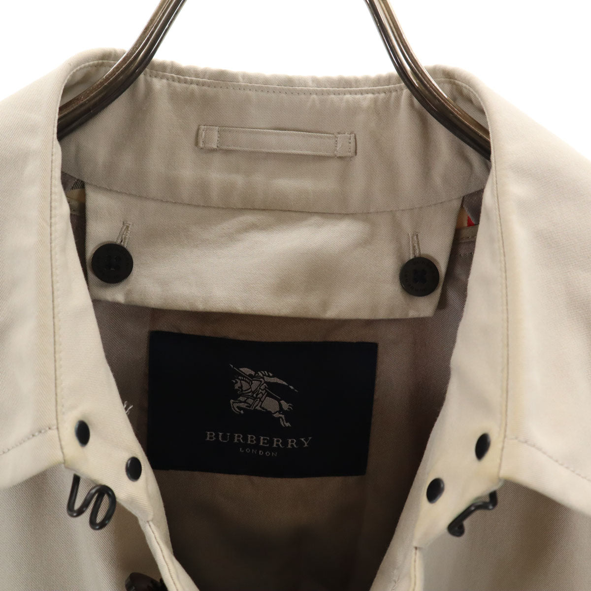 BURBERRY LONDON バーバリーロンドン 日本製 ステンカラーコート M グレージュ ベストライナー付き 三陽商会 メンズ