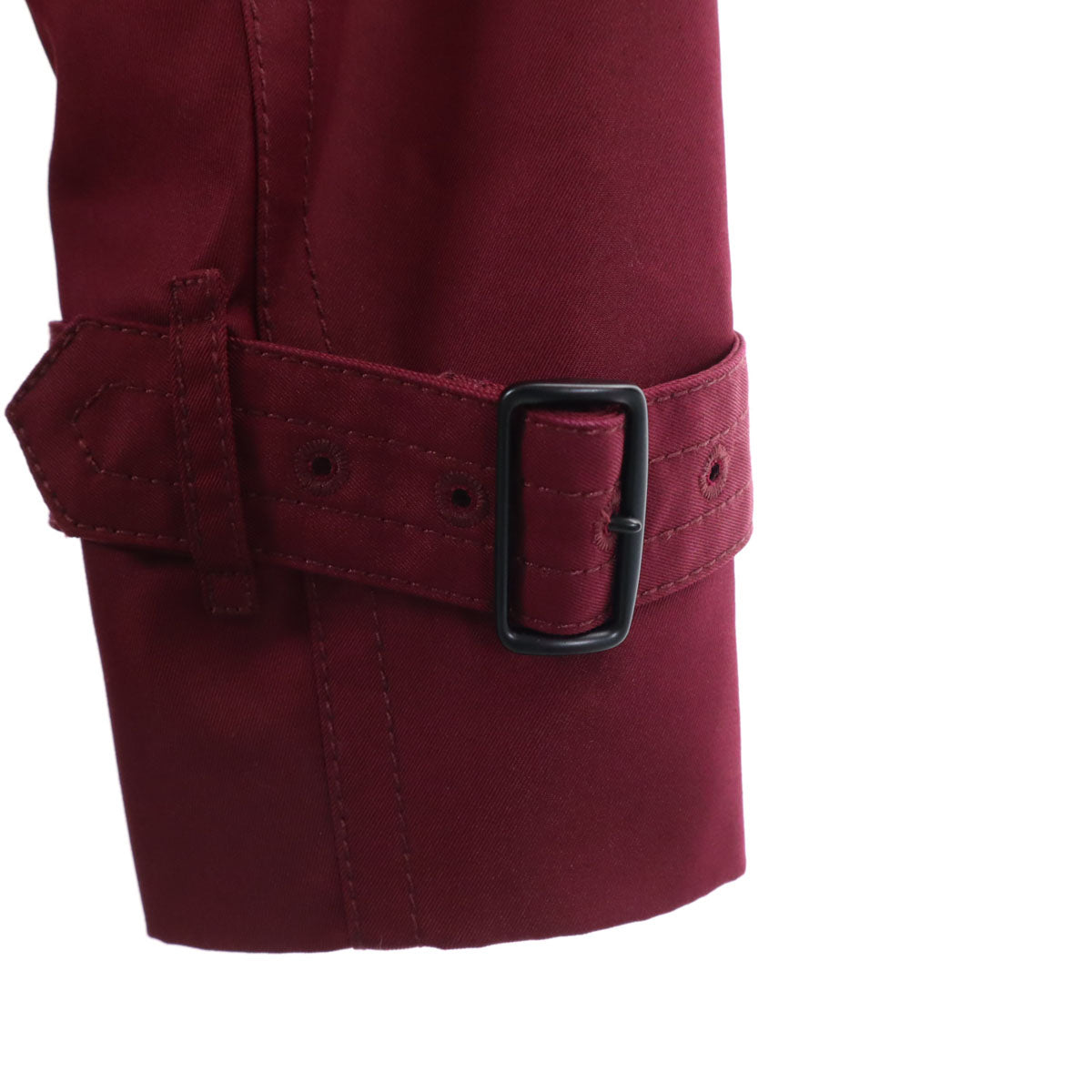 COACH コーチ トレンチコート XS バーガンディ カバー付き レディース