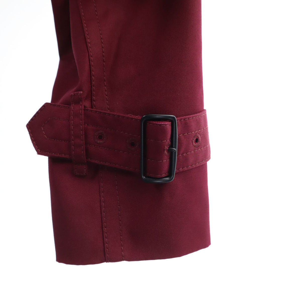 COACH コーチ トレンチコート XS バーガンディ カバー付き レディース