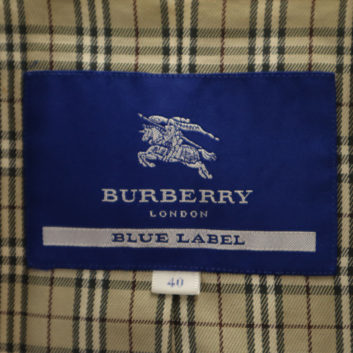 BURBERRY LONDON BLUE LABEL バーバリー ロンドン ブルーレーベル 三陽商会 トレンチコート 40 ベージュ レディース