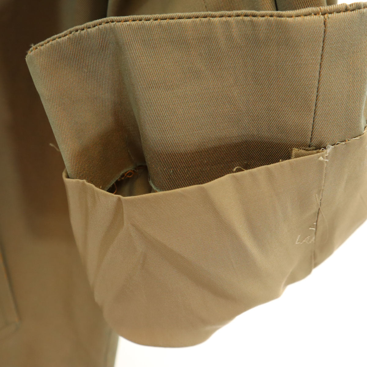 LANVIN ランバン 80s ヴィンテージ ステンカラーコート R48-45 ベージュ メンズ