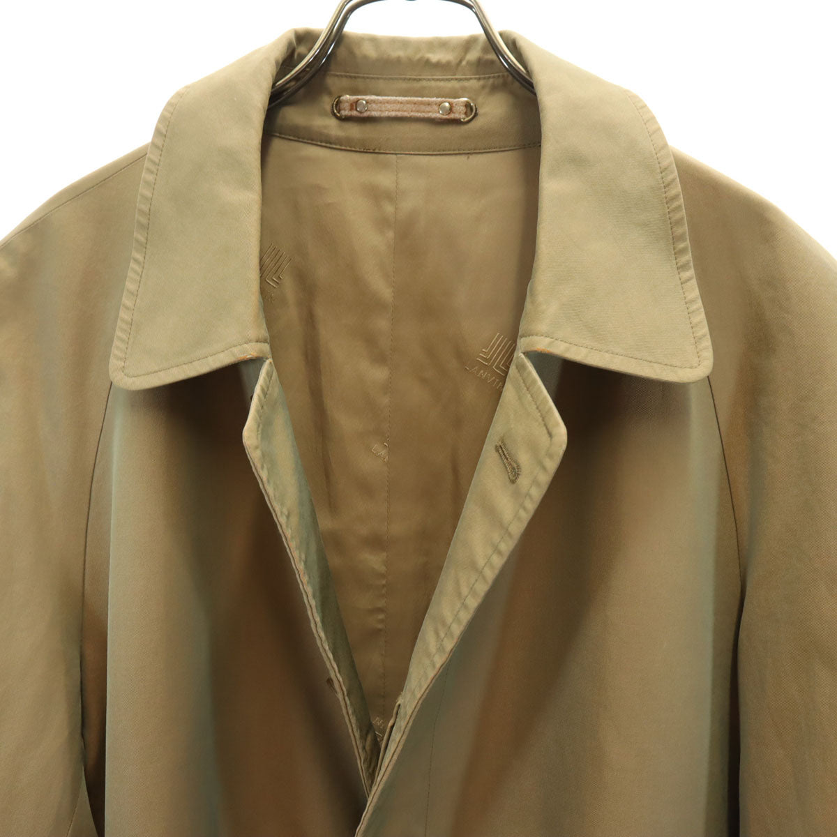 LANVIN ランバン 80s ヴィンテージ ステンカラーコート R48-45 ベージュ メンズ