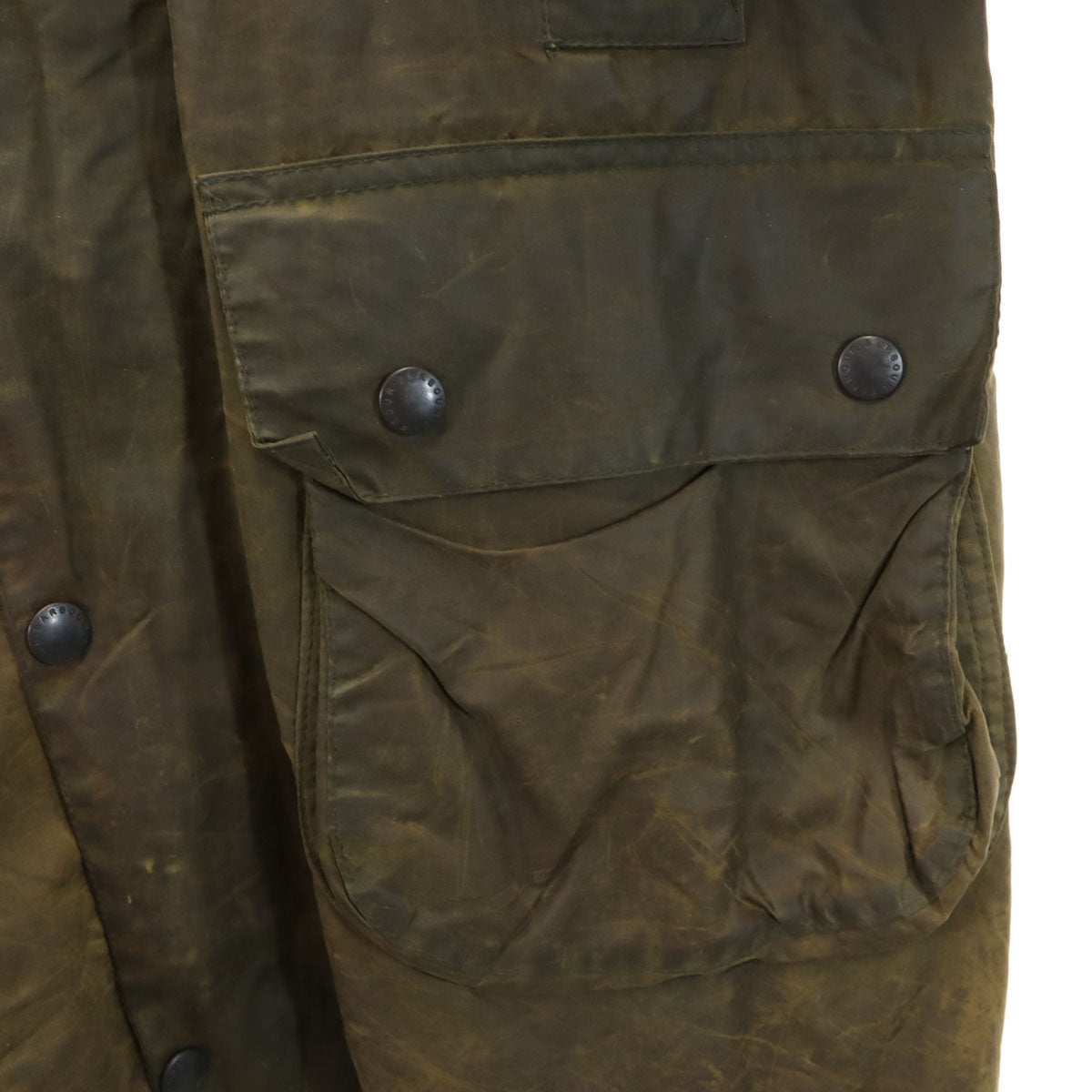 Barbour バブアー 90s 3ワラント ボーダー BORDER オイルドジャケット C36/91CM ブラウン系 メンズ