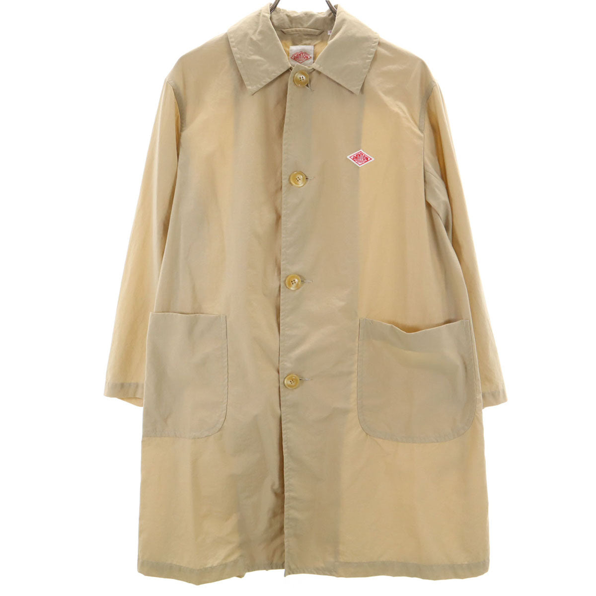 ★美品【DANTON】 スプリングコート ベージュ 美品 ダントン DANTON ステンカラーコート サンドベージュ 春秋冬