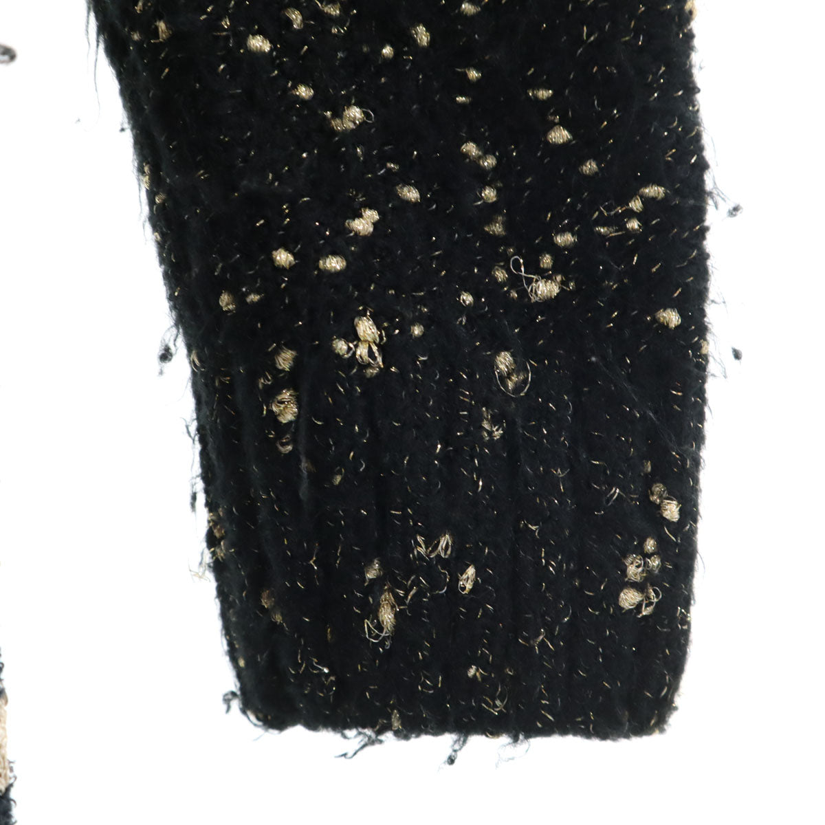 Desigual デシグアル 長袖 ラメ ロング ニットカーディガン S ブラック系 レディース