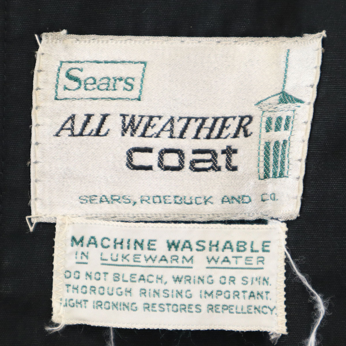 Sears シアーズ 70s 80s ヴィンテージ ステンカラーコート グレー メンズ