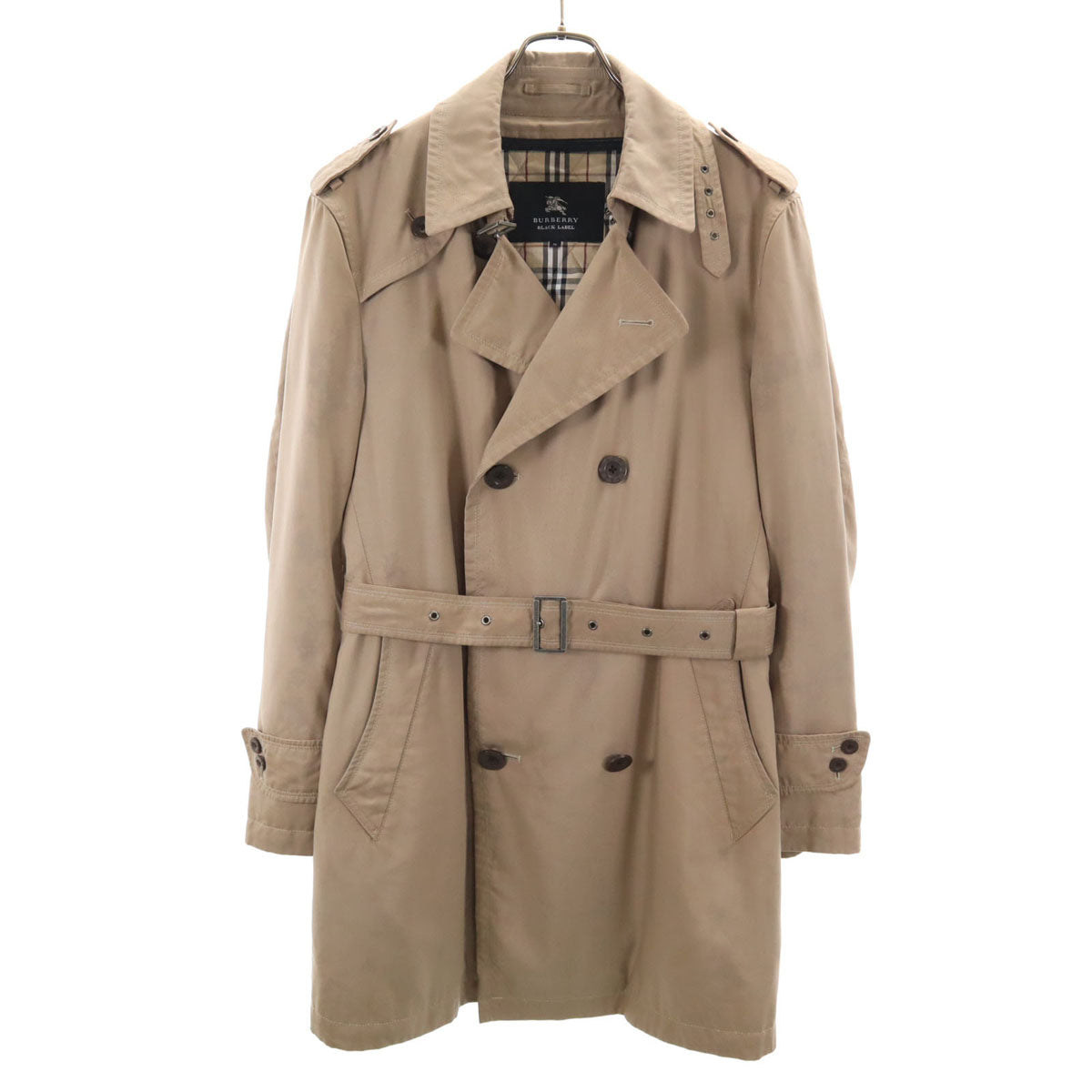 BURBERRY BLACK LABEL バーバリーブラックレーベル 日本製 トレンチコート M ベージュ ベストライナー付き 三陽商会 メンズ