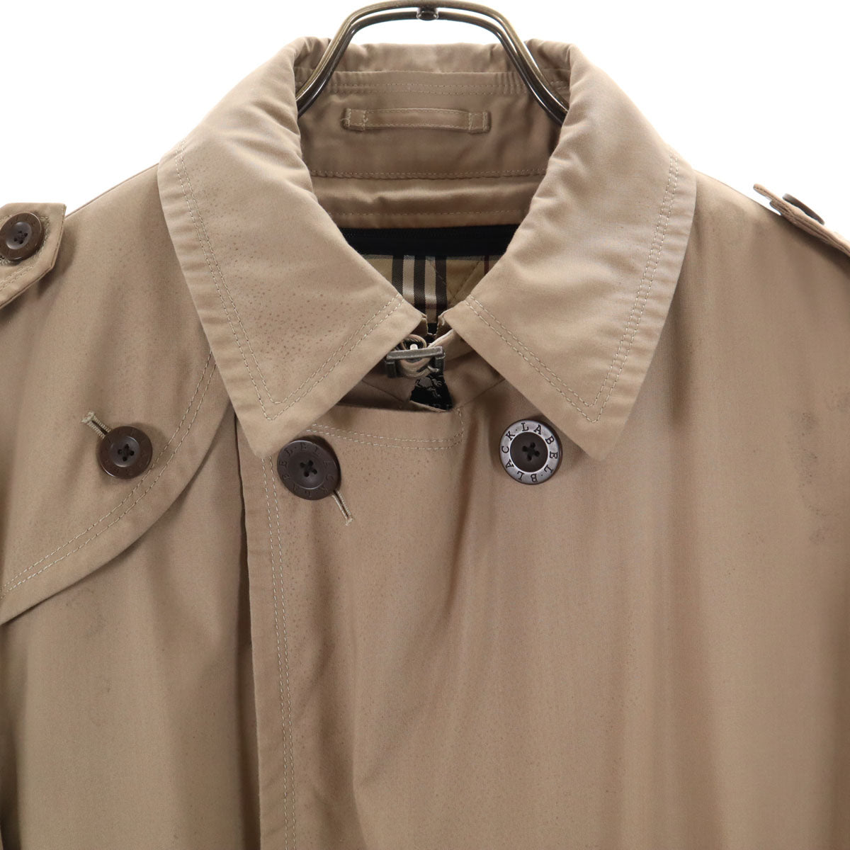 BURBERRY BLACK LABEL バーバリーブラックレーベル 日本製 トレンチコート M ベージュ ベストライナー付き 三陽商会 メンズ