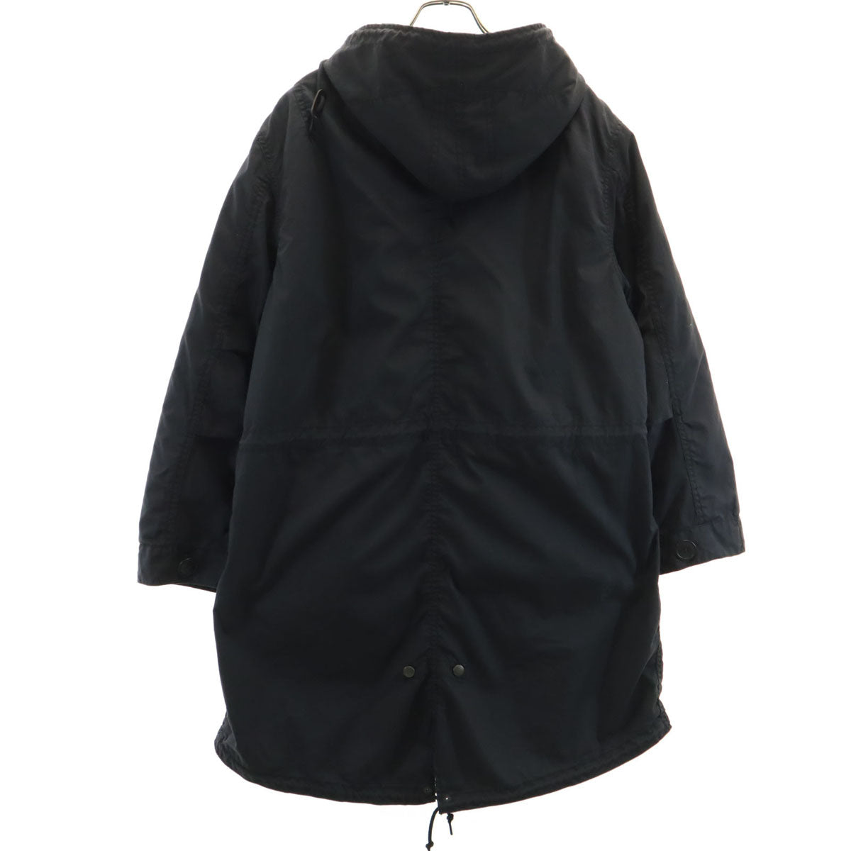 ALPHA アルファ SHIPS シップス別注 モッズコート M ブラック系 キルティングライナー付き メンズ