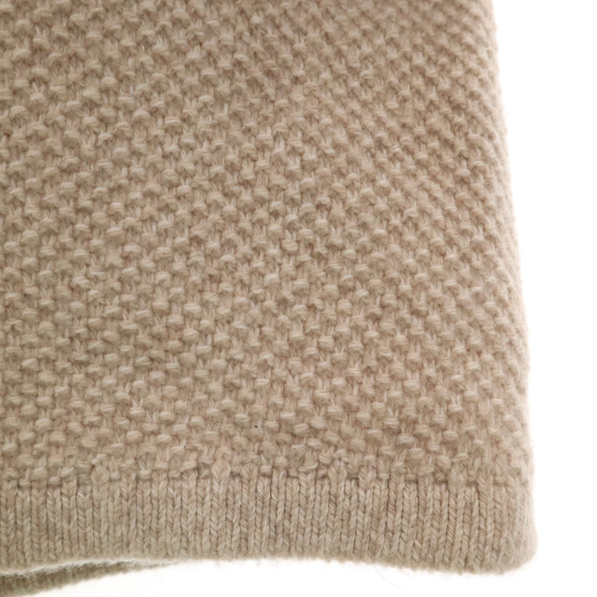 Mackintosh マッキントッシュ 日本製 カシミヤブレンド 長袖 ニット ワンピース 40 ベージュ レディース