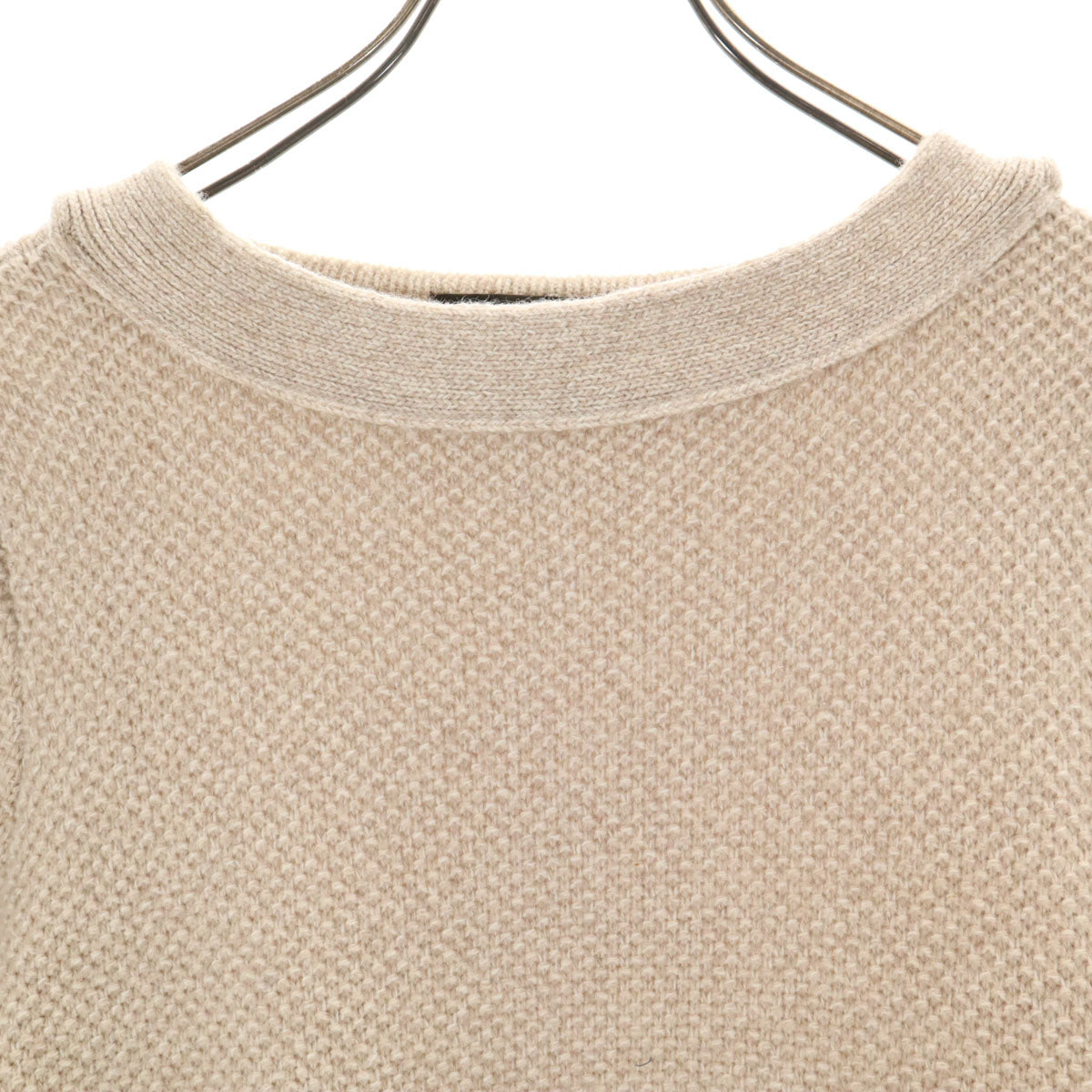 Mackintosh マッキントッシュ 日本製 カシミヤブレンド 長袖 ニット ワンピース 40 ベージュ レディース