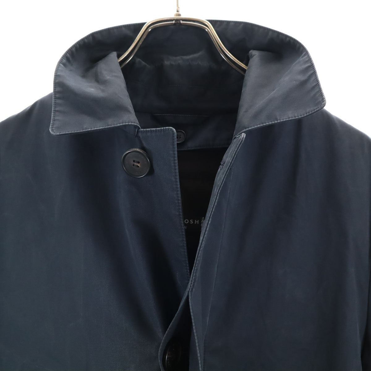 Mackintosh マッキントッシュ 日本製 ライナー付き ステンカラーコート 40 ネイビー メンズ