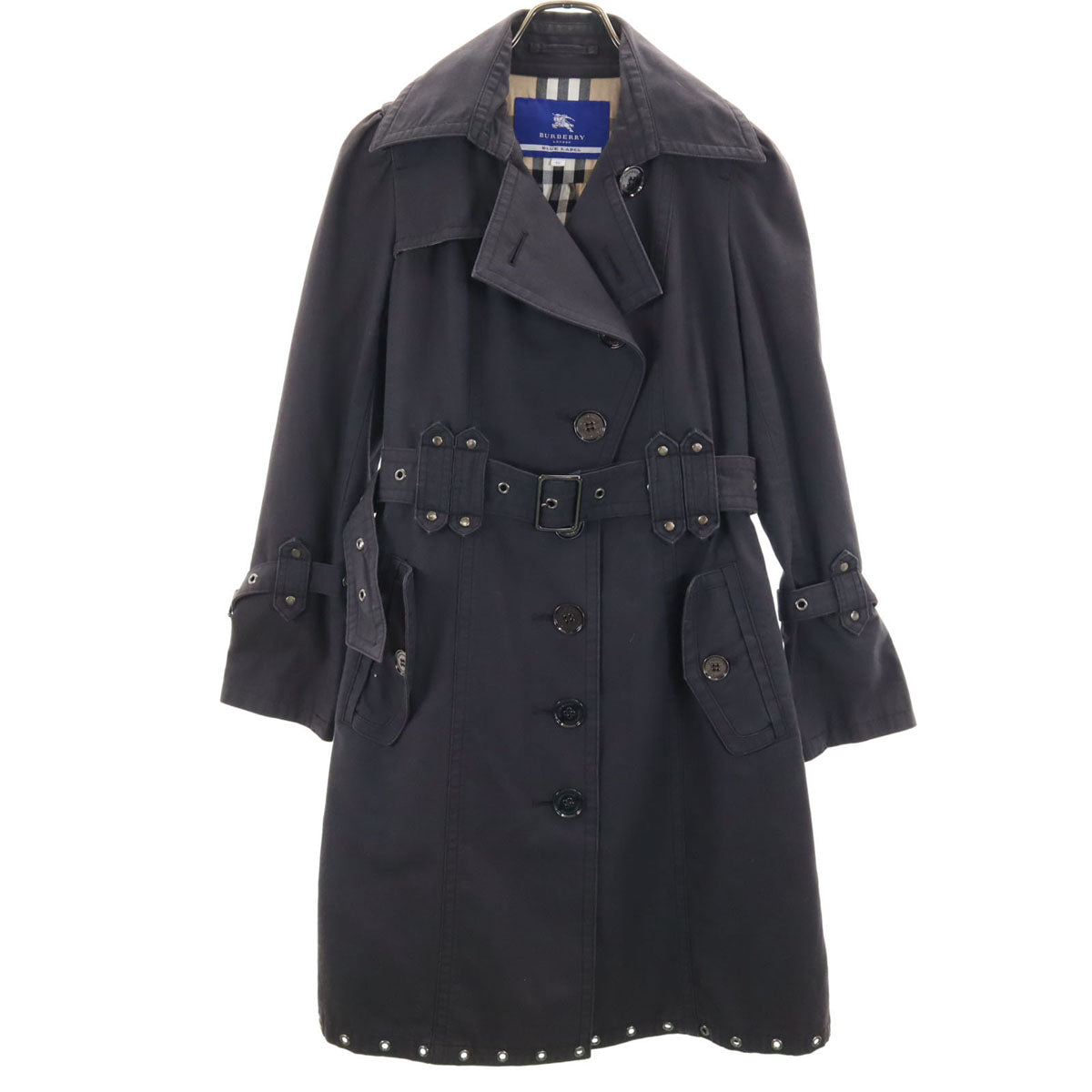 BURBERRY BLUE LABEL バーバリーブルーレーベル コート 38 グレー 三陽商会 レディース