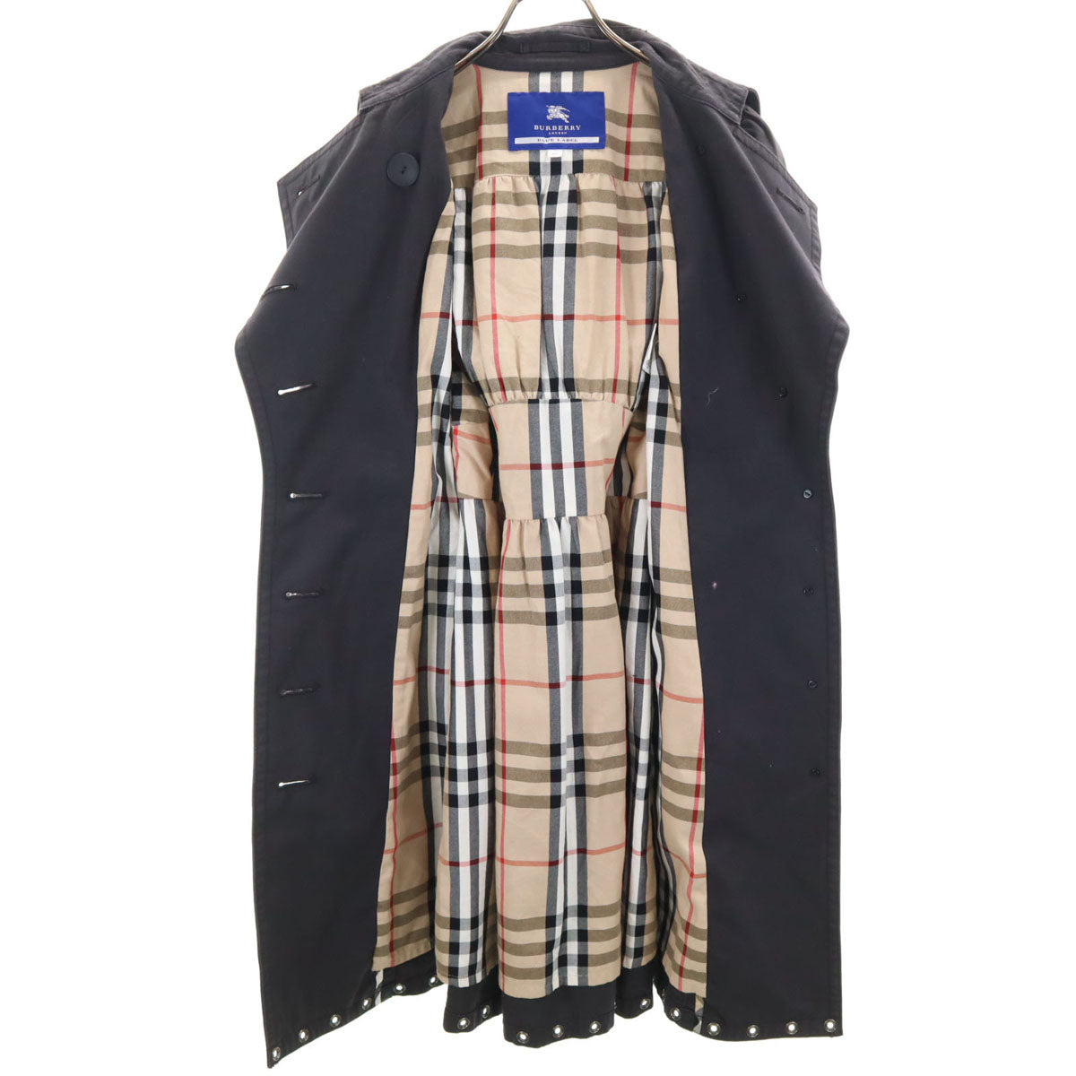 BURBERRY BLUE LABEL バーバリーブルーレーベル コート 38 グレー 三陽商会 レディース