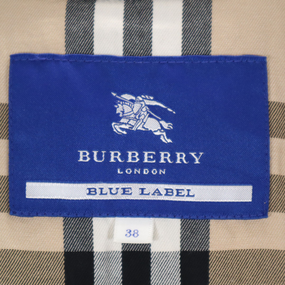 BURBERRY BLUE LABEL バーバリーブルーレーベル コート 38 グレー 三陽商会 レディース