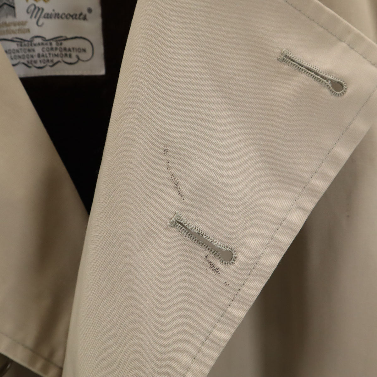 LONDON FOG ロンドンフォグ 70s 80s ヴィンテージ ライナー付き トレンチコート 38 ベージュ メンズ