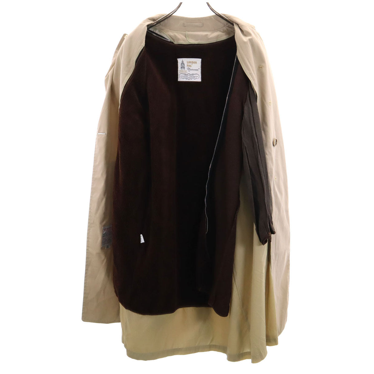 LONDON FOG ロンドンフォグ 70s 80s ヴィンテージ ライナー付き トレンチコート 38 ベージュ メンズ
