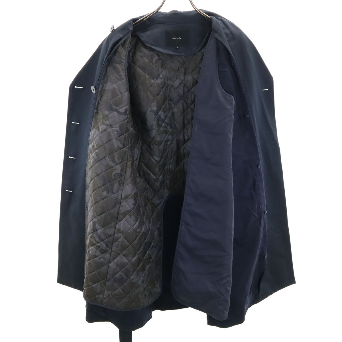 allureville アルアバイル ライナー付き トレンチコート 2 ネイビー メンズ