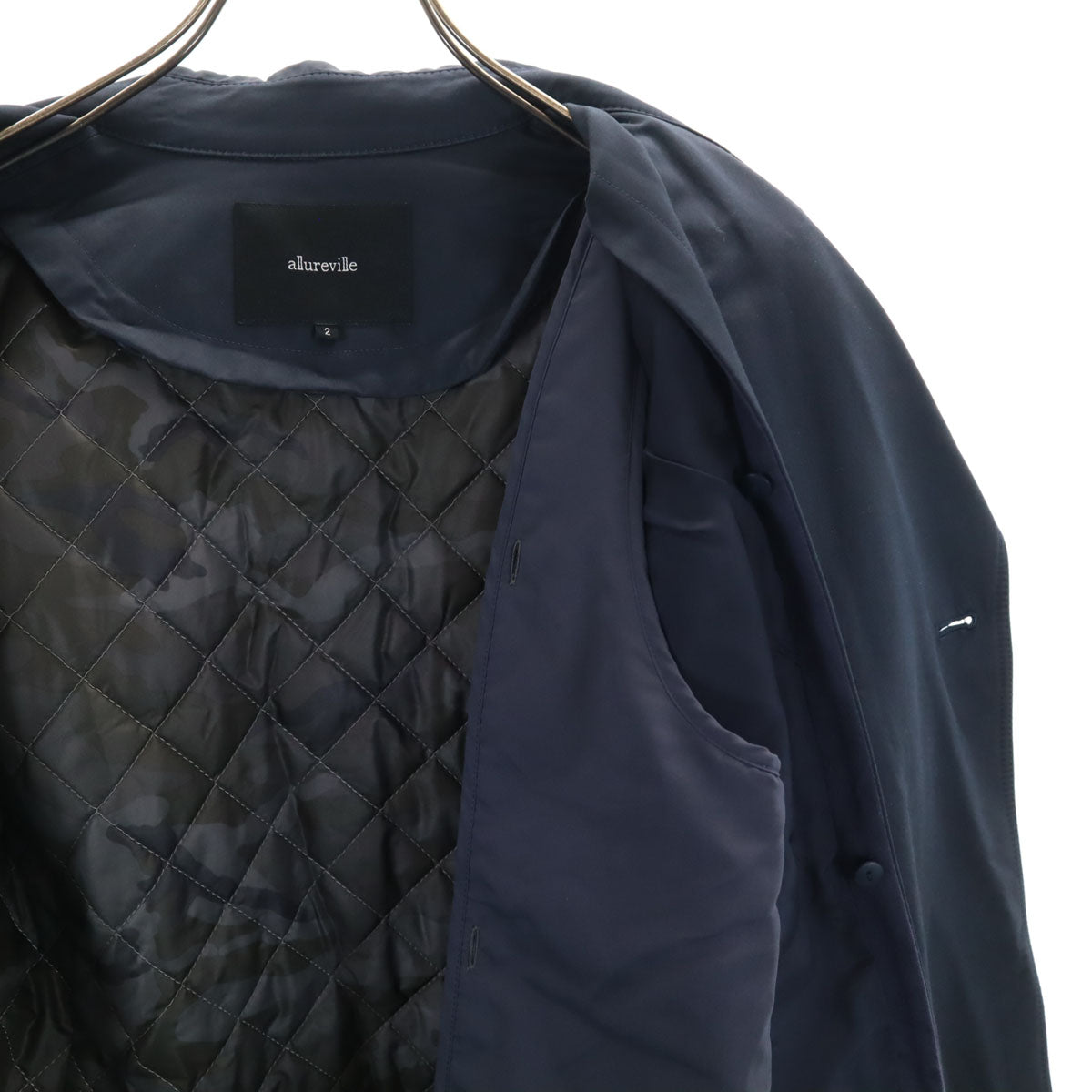allureville アルアバイル ライナー付き トレンチコート 2 ネイビー メンズ
