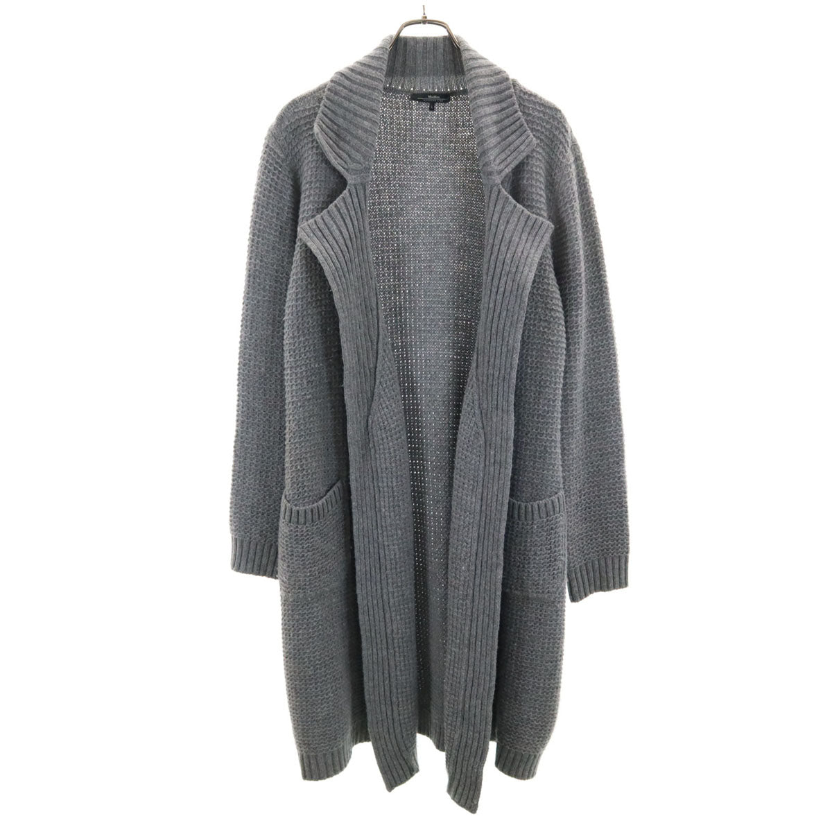 Max Mara WEEKEND LINE マックスマーラ ウィークエンド カシミヤブレンド 長袖 ロング ニットカーディガン L グレー メンズ