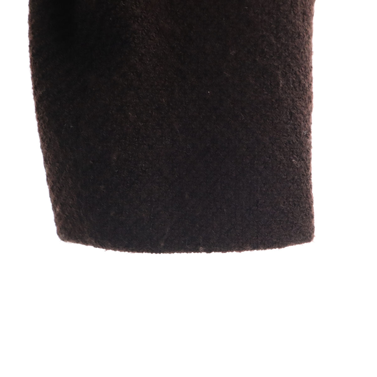 FOXEY フォクシー 日本製 ウールブレンド 7分袖 ワンピース 40 ブラウン系 レディース